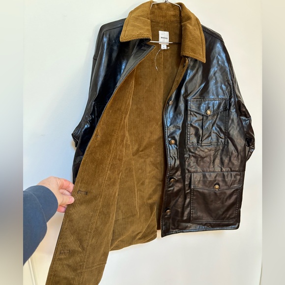 NWOT Maeve Patent Chore Jacket Size Small - Picture 14 of 15